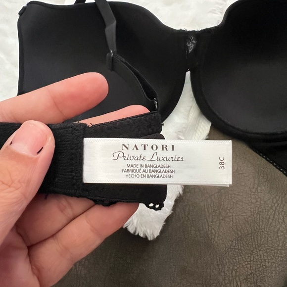 Natori Black Mantra Contour Underwire Bra 38C - Picture 4 of 5